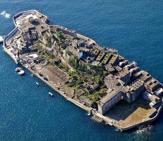 Ile d'Hashima au Japon
